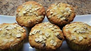 CHOCOLATE CHIPS and OATMEAL MUFFINS #quickAndEasy #muffins