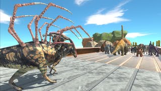 Trying to escape from ALIEN PARASAUROLOPHUS - Animal Revolt Battle Simulator ARBS