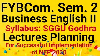 Business English 30 Lectures' Plan