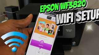 How To Do Epson WF3820 Printer WIFI Setup with Ethernet Cable and To Phone