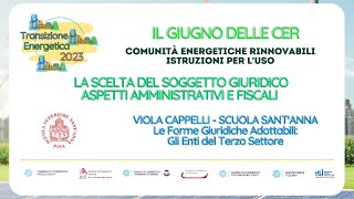 CER - Le Forme Giuridiche Adottabili: Gli Enti del Terzo Settore