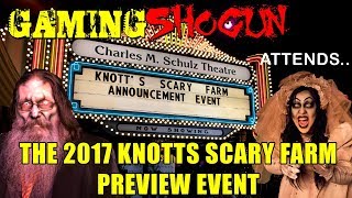 Knott's Scary Farm 2017 Announcement Event