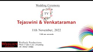 Wedding Ceremony of Tejaswini with Venkataraman