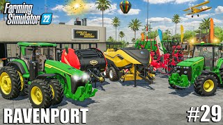 Buying NEW BALING EQUIPMENT for FARM | Ravenport #29 | Farming Simulator 22