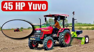 Mahindra Yuvo 575 4WD On Jaswant Laser Land Leveler | 3 Lit per Hour