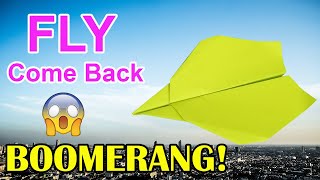 How To Make Boomerang Plane @paperplaneschannel1111