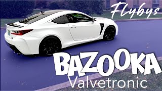 Wide Open Bazooka Flybys! RR Racing, PPE Headers + Valvetronic RCF!