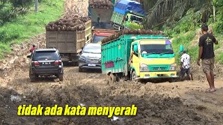 susah payah sampai lima kali percobaan