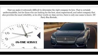 Selecting the Right One Limo Services DC for You May Seem Challenging