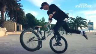 TOP FIVE  Trick Shots, Longboarding & BMX   PEOPLE ARE AWESOME 2017