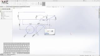 solidworks step#1 smart dimension with shortuct