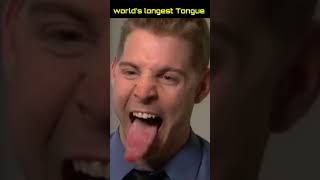 Man with Longest Tongue | #shorts #guinnessrecords