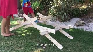 Puente Autoportante Leonardo da Vinci con Palet para niños DIY