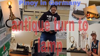 Pinoy in Germany Antique stuffs turn into beautiful Lamp