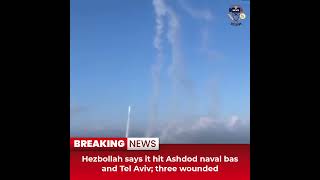 Desitdown News (Hezbollah says it hit Ashdod naval base and Tel Aviv; three wounded) #desitdown#news