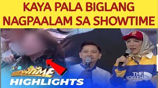 IMBIYERNA?! KAYA PALA BIGLANG NAGPAALAM SA ITS SHOWTIME!