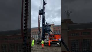 Brand new NCB FD280 multi-purpose piling rig installing 600 mm diameter CFA piles in Leeds