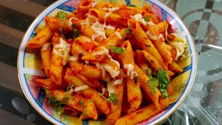 Indian Style Spicy Cheese Pasta Recipe | Masala Pasta Recipe | Pasta Recipe | First Time Cooking