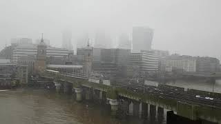 Snowfall 11 December 2017,London Bridge, Cannon Street Station