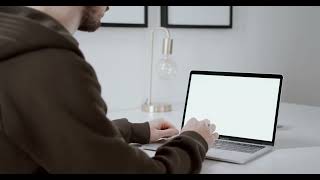 Person using Apple Macbook Pro iOS   Royalty Free   Stock Footage   No Copyright Video