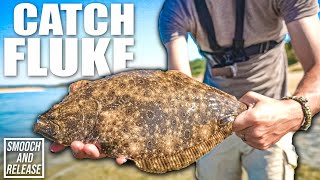 HOW TO CATCH FLUKE - SUMMER FLOUNDER FROM SHORE - BEACH FISHING LONG ISLAND - GET REEL BASS FISHING