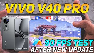 VIVO V40 PRO PUBG TEST 90 FPS AFTER NEW UPDATES | DM 9200 + PROCESSOR 💀🧾