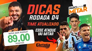 CARTOLA FC 2023 - RODADA 4 - TIME ATUALIZADO RODADA 4