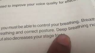 Deep Breathing practice for presentation