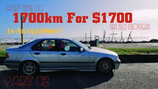 Can We Do 1700km For $1700? | BMW E36 | Road Trip | New Zealand