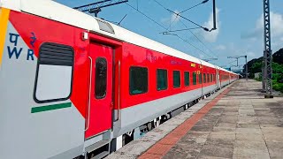 Brand New First LHB Run of 19577 Tirunelveli Jamnagar Express with BRC WAP5 at MPS