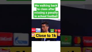 ronaldo walking back to class meme