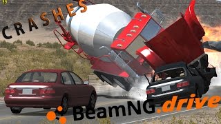 BeamNG Drive - Spectacular Crashes and Smashes #11