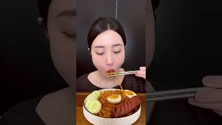 Hum nay ăn mì cùng e nha 😋 e mời mn #mukbang #mytron #samyang #samyangnoodles