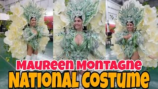 Maureen Montagne Rehearsal Video Wearing Her Sampaguita National Costume / Miss Globe 2021