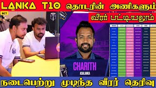 இலங்கையின் T10 லீக் அணிகளும் வீரர்களும் | Lanka T10 Super League Player Draft 2024 | Lanka T10