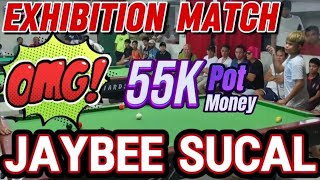 55k Exhibition Match Jaybee Sucal vs Allan Matz 10 balls Game parihas race 16