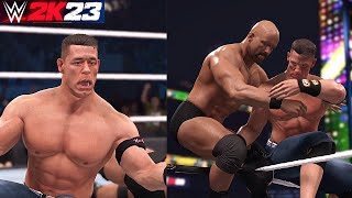 WWE 2K23 - John Cena Gameplay, Entrance, Signature, Finishers & Winning Celebration | Amateur Gamer