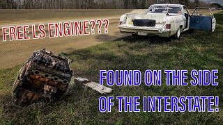 We Found an Abandoned LS Engine on the Side of the Freeway! Will It Run or Not? - Pt. 1