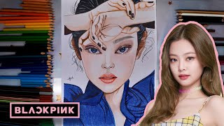 Dibujando BLACKPINK: JENNIE EXPERIENCIA DE PRINCIPIANTE