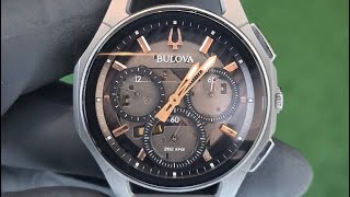 Relógio Seminovo Bulova Curv Cinza Escuro 98A162 Titânio