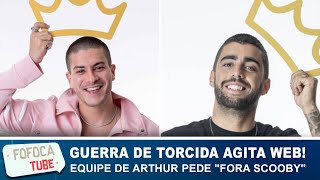 Guerra de torcidas agita a internet! Equipe de Arthur posta "Fora Scooby" e causa revolta