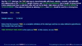 SQL 054 Data Types, Date Time Timestamp Data, TIME