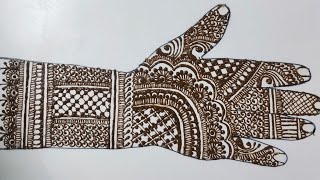 VERY SIMPLE MEHNDI DESIGN/MEHNDI DESIGN SIMPLE FULL HAND BACK SAID/NEW ARBI MAHNDI DESIGN 2024 BACK