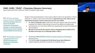 FAIR, CARE, TRUST - P21 Pathway