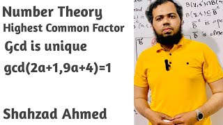 Greatest common divisor by Shahzad Ahmed. #bsmath #numbertheory #greatestcommonfactor