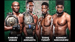 Unkown Facts About Israel Adesanya, Kamaru Usman  and Other Nigerian UFC Fighters