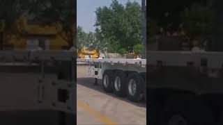 4 axle flatbed semi trailer #automobile #trailer #truck #trailers