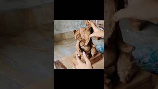 WORK IN PROGRESS OF CLAY GANESHA #clayganesha #ecofriendly #diy