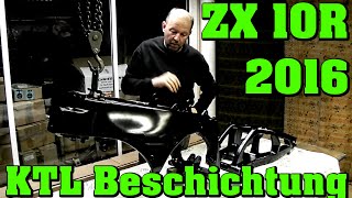 Kawasaki ZX 10R 2016 KTL Beschichtung Rahmen Schwinge | PS-Treff | Leonhardt