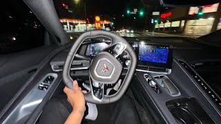 Cutting up in 2025 corvette C8 in Los Angeles